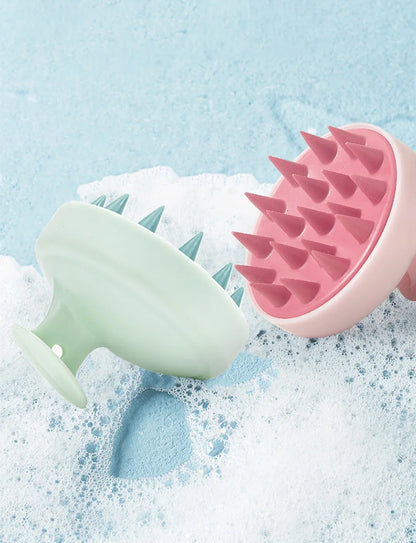 Silicone Shampoo Scalp Hair Massager Head Body Scalp Massage Brush Shampoo Massage Comb Massage Scalp Acupuncture Point
