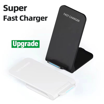 Wireless Fast Charger For IPhone17 16 15 14 13 12 ProMax11 Stand Fast Charging Charger for Samsung Note 20/10 S24 Ultra Foldable