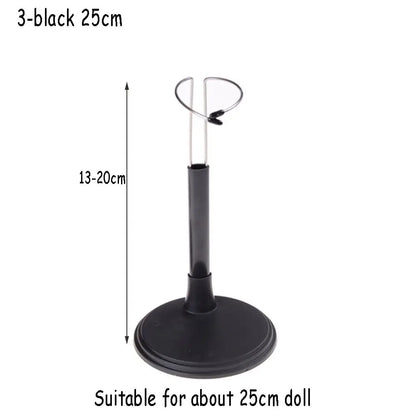 Doll Bracket White Black 15/20/25/35/45CM Adjustable Metal Stand Holder Toy Store Display Support Accessories Toy Store Display