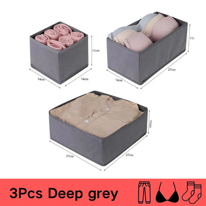 Underwear Organizers Of Cabinets And Drawers Wardrobe Clothes Bra Organizer For Underwear Socks Pants Home Foldable Storage Box