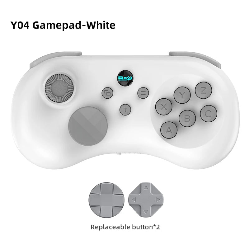 Y04 Game Controller 6-key Fighting Game Controller with Adjustable Height Hall Joystick Supporting PC/IOS/Switch/Android
