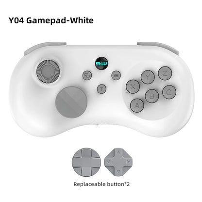 Y04 Game Controller 6-key Fighting Game Controller with Adjustable Height Hall Joystick Supporting PC/IOS/Switch/Android