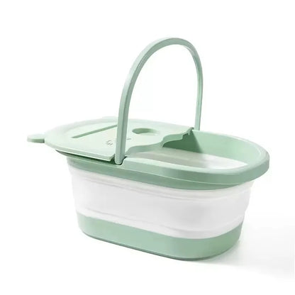 Foldable Foot Bath Tub with Massage Feature for Home Spa and Relaxation Therapy