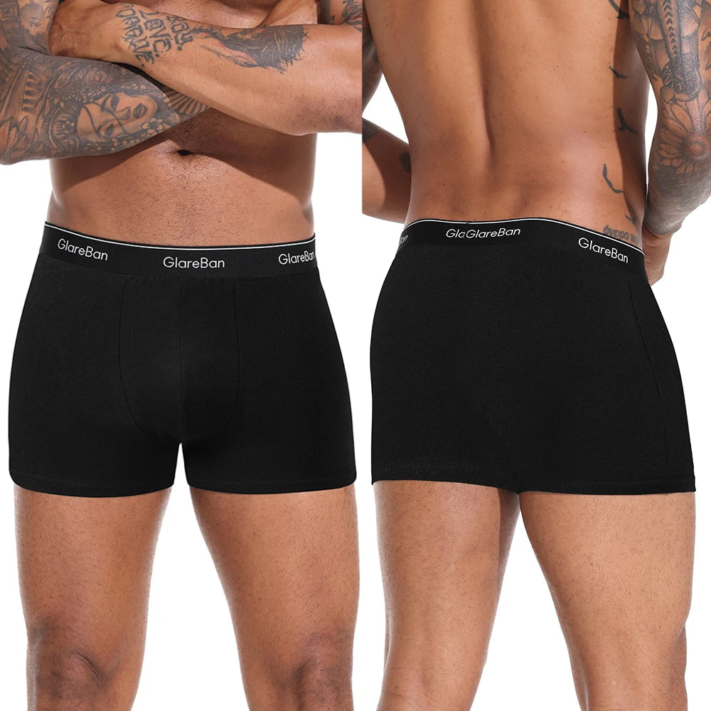5pcs Pack Cotton Boxer Briefs Men shorts Panties Underwear For Man Brand And Underpants Homme Luxury BoxerShorts Box Slip Box