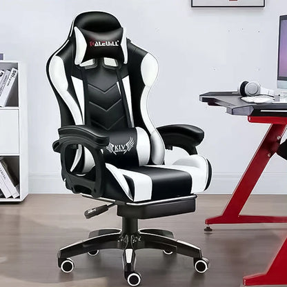 Silla Recliner Speaker Gamer Racing Computer Game Chair Gaming Chair with Footrest Pink Anime Massage Sound Office Chair 1pcs