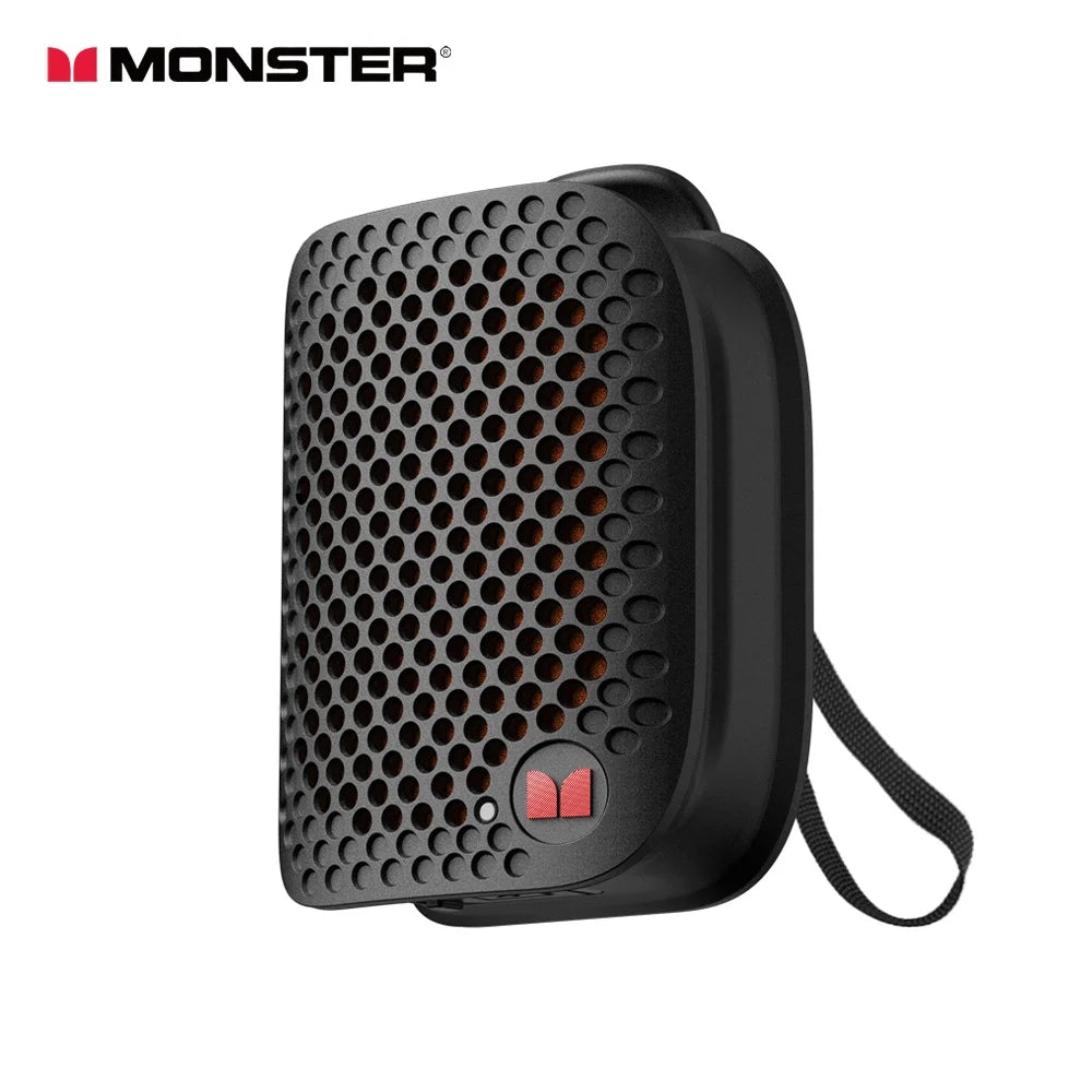 Monster M3 Magnetic Clip-On Mini BT V5.4 Portable Outdoor Jobsite Wearable Wireless Bluetooth Speakers with Bass Altavoz Mic