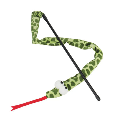 Tassel Snake Cat Teaser Stick Teasing Rod for Cats Toys Kitten Playing Scratch Pet Toy Wand
