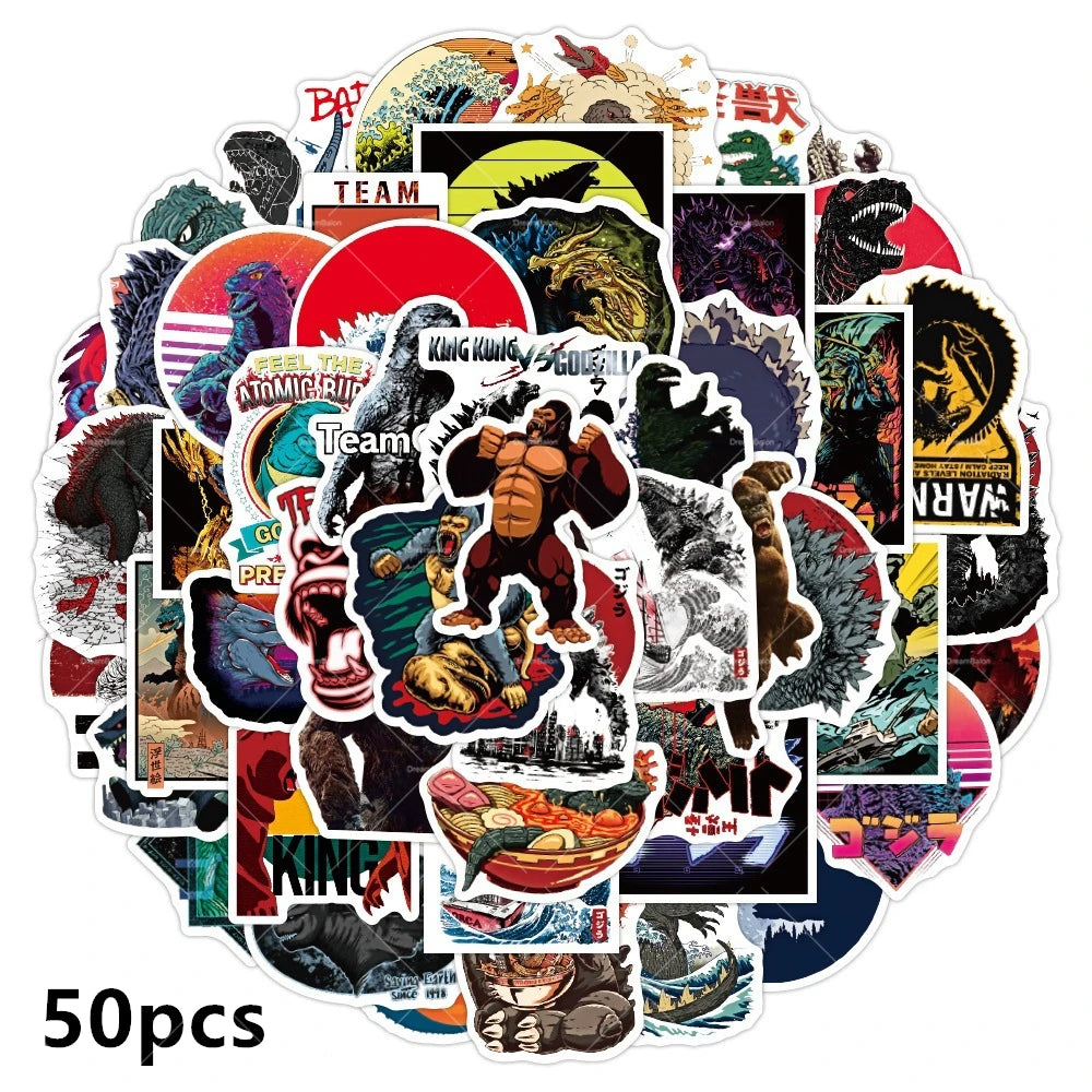 Monster Godzillaed Vs King Konged Happy Birthday Decoration Party Supplies Balloons Banner Backdrop Cake Topper Cup Plate Napkin