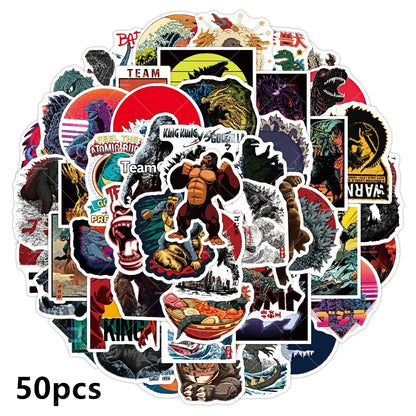 Monster Godzillaed Vs King Konged Happy Birthday Decoration Party Supplies Balloons Banner Backdrop Cake Topper Cup Plate Napkin