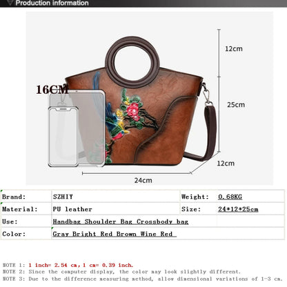 Luxury Designer Circular Handbag Women Shoulder Bag Classic Retro Handbag Fashionable Office Casual Medium-sized Crossbody Puse