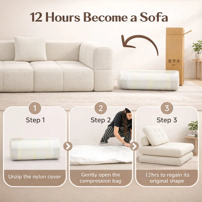#Modern L Shape Sectional Sofa Cream White Fabric Deep Seat Cloud Modular Living Room Sofa Luxury Nordic Style Home Sofa Set