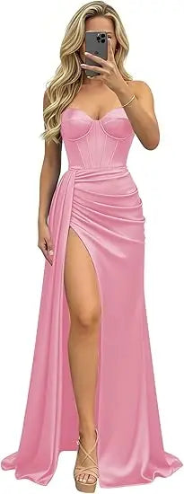 Sage Green Mermaid Prom Dresses Black Sweetheart Strapless Corset Formal Evening Party Gowns 2026 Graduation Dress Customized