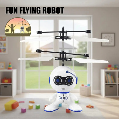 Mini Bee Drone Induction UFO Toy RC Helicopter Quadrocopter Fairy Flying Ball for Kids Hand Operated Gift