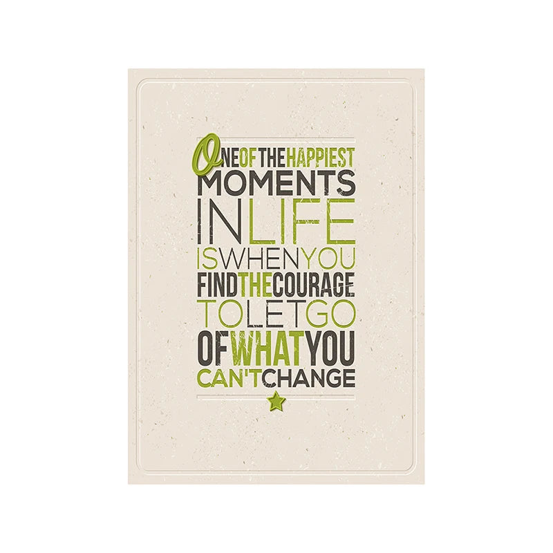 Motivational Posters Inspirational Quote In English Wall Art Decorative Painting Home Room Office Classroom Creative Decoration