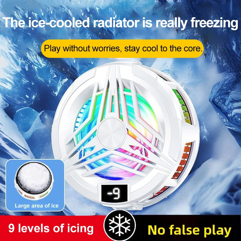 Phone Cooler Gaming Portable Fan Magnetic Mobile Cooler Cell Phone Cooler Radiator Phone Radiator Fan to Cool the Mobile