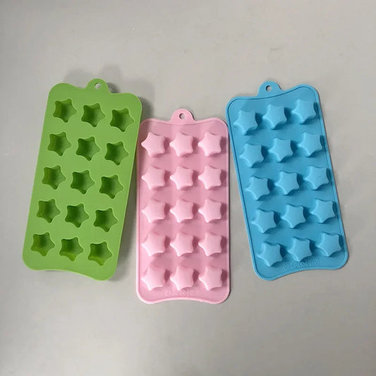 DIY five-pointed star silicone mold candy and chocolate mold clay and gypsum resin mold baking tools