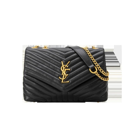Bag 2026 New Leather Rhombus Chain Bag Classic Versatile Fashion Crossbody One Shoulder Handbag Tide