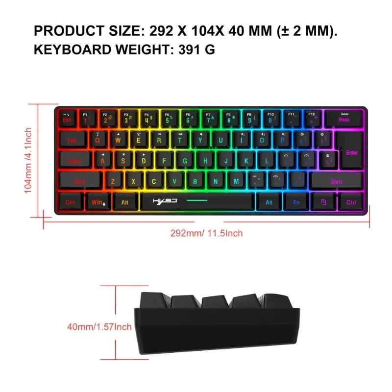 Wireless Keyboards and Mouse Kwhite Gaming Eyboard USB 60% Computer Branco Bluetooth Combo Ergonomic PC Backlit iPad Key Board
