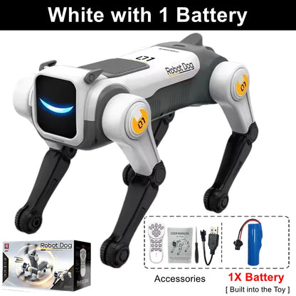 RC Mechanical Dog Intelligent AI RC Robot Dog Voice Command Programmable Singing Dancing Electronic Stunt Bionic Smart Robot Dog