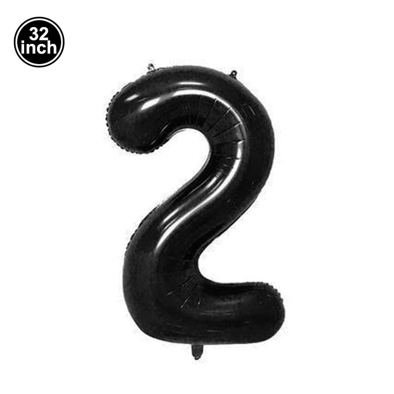 Multi Color Large Numbers 3 Balloon 32Inch 1 2 3 4 5 6 7 8 9 Birthday Ball Red Digit Bachelorette Balloons Figure Golob Balloons