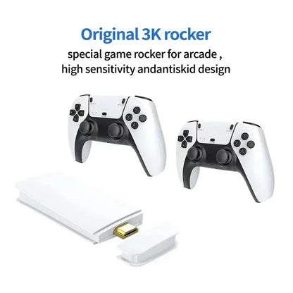 M15 Game Stick Mini TV Handheld Game Classic 4K Retro Game Wireless Controllers HD Output Gaming Console for PS1 Arcade