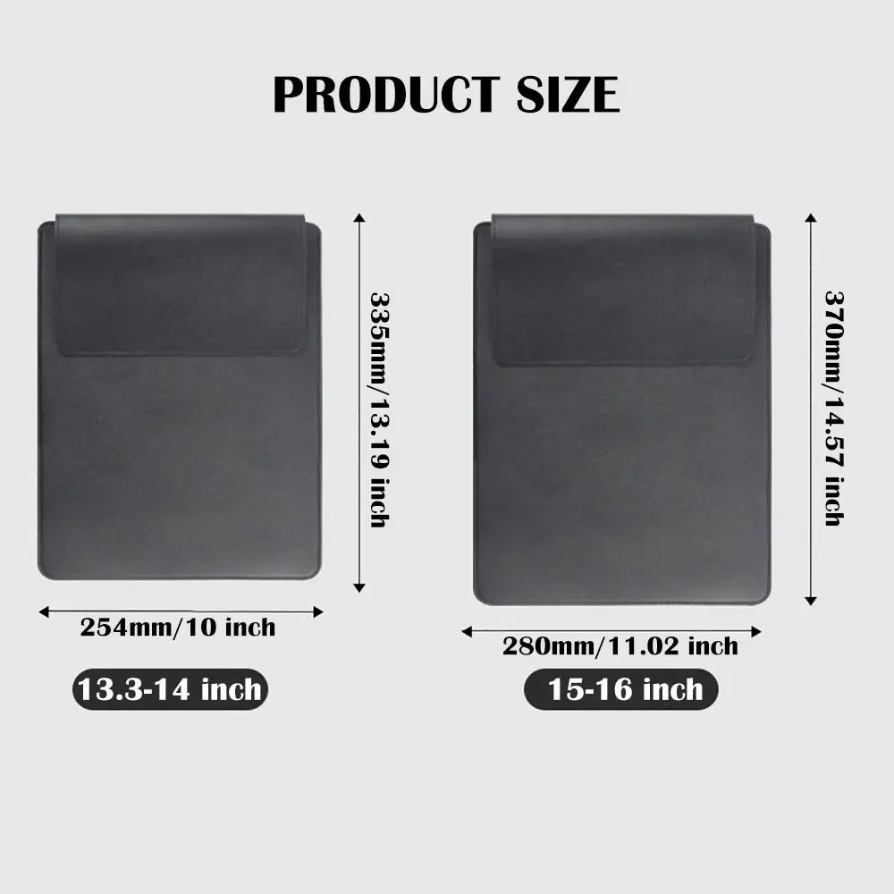 Portable 13 15 inch Adjustable Stand Laptop Sleeve with Mouse Pad Ultra Thin Tablet Case Portable Shockproof for HP/Dell/Surface
