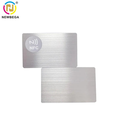 1PCS, Metal NFC Card 215/216 Chip,Smart Business Social Digital Card,13.56MHZ