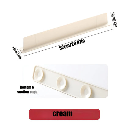 Sink Splash Guard, Suction Cup Water‑Blocking Baffle for Kitchen Countertop