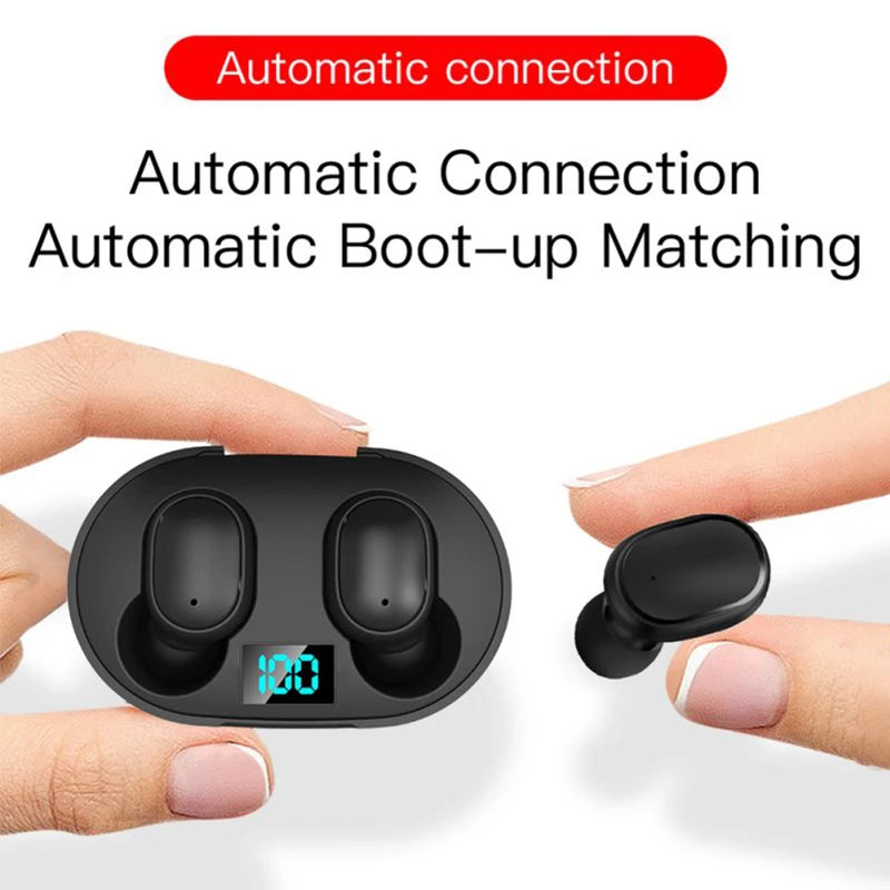 E6S Bluetooth Earphones Gaming Headset Earbuds TWS Blutooth Earphone Wireless Hearing Aids Sports EarBuds HiFi Stereo Headphones