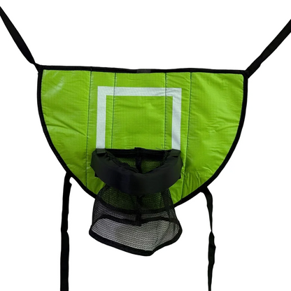 Foldable Trampoline Basketball Hoop Kit Safety Multipurpose Basketball Training with Pump and Ball Fun Mini Basketball Hoop