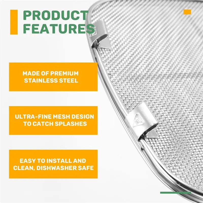 ABBZ-Replacement Splatter Shield For Ninja Foodi AG301 5-In-1 Indoor Grill Stainless Steel AG300 AG300C AG400