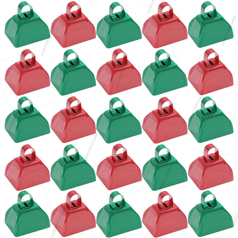 12-100 Pcs Metal Cowbells for Sporting Event 3 Inch Small Noise Makers Cow Bell for Football Event Wedding Party Favor for Guest
