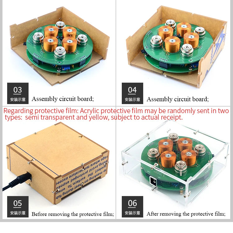 CIRMECH Intelligent Magnetic Levitation Push Type Magnetic Levitation DIY Kit DC12V 2A New Style Suspension Magnetic