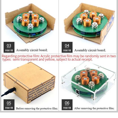 CIRMECH Intelligent Magnetic Levitation Push Type Magnetic Levitation DIY Kit DC12V 2A New Style Suspension Magnetic
