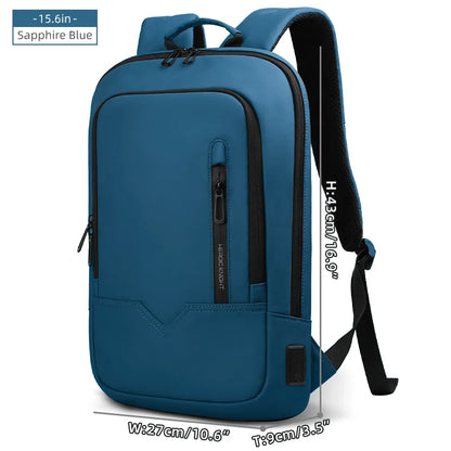 Heroic Knight Laptop Work Backpack Slim Men Waterproof Multifunctional 15.6"17" Business Trip Backpack Fashion Male School Bag
