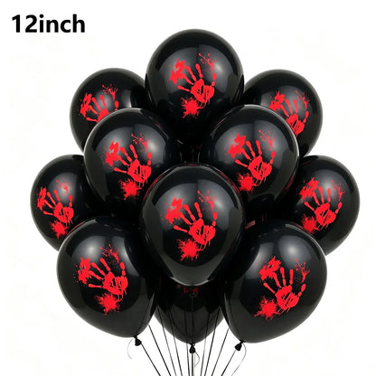 Halloween Black Orange White Latex Balloon Confetti Balloons Bouquet for Birthday Trick or Treat Halloween 2026 Home Decorations
