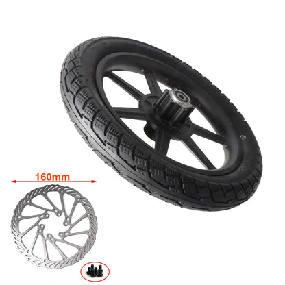 Electric Scooter Bike14 inch Front Wheel 14x2.125 Tyre 140mm/160mm Brake Disc For E-bike Folding Bicycles Motorcycle Accessories