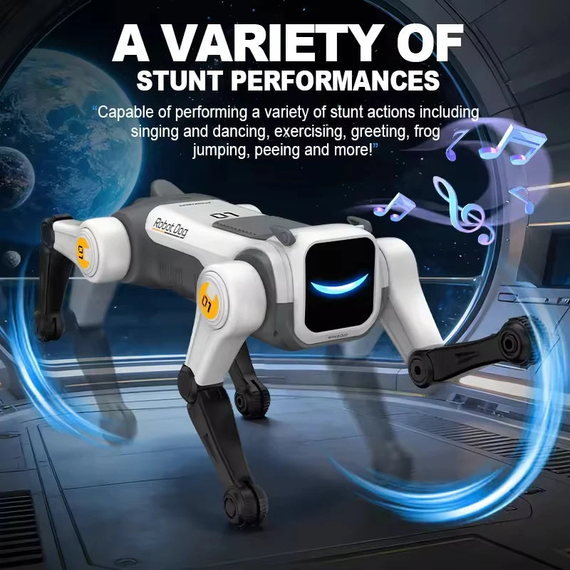 RC Mechanical Dog Intelligent AI RC Robot Dog Voice Command Programmable Singing Dancing Electronic Stunt Bionic Smart Robot Dog