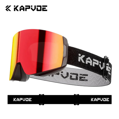 Kapvoe Snow Goggles Ski Snowboarding Skiing Sunglasses for Women Men Anti-Fog Lens UV400 Photochromic Glasses Motorcycle Glasses