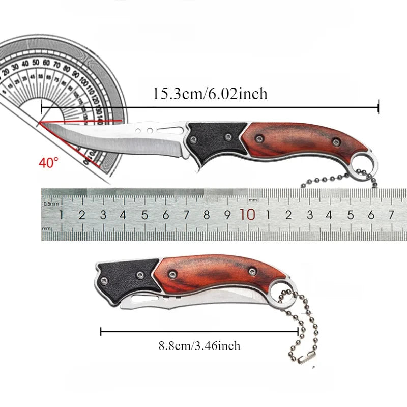 Compact Folding Knife | Stainless Steel Blade | Camping and Outdoor Use