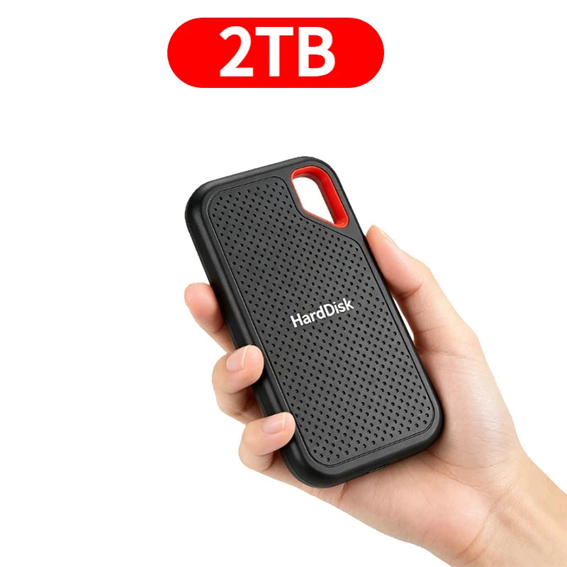 High-Speed Original SSD 2TB Portable USB3.1 Hard Drive 4TB Noiseless Disk for Freelancer Laptop Tablet Workbench
