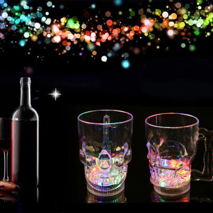 Induction LED Automatic Glowing Cup Flashing Cup Wine Beer Whisky Mug Water Beverage Drinking Glass Party Decorative Supplies
