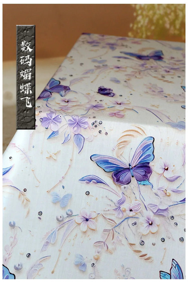 Digital Printed Rayon Fabric Summer By Meters for Women Dress Pajamas Cool Blankets Diy Sewing Soft Smooth Floral Textile Cloth