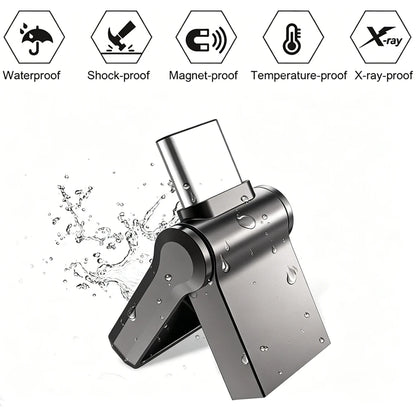 Mini 512GB OTG USB Flash Drive USB 3.0 Type C For iPhone iPad 32G 128GB 256GB Pendrive Samsung Android Laptop Memory Phone Stick