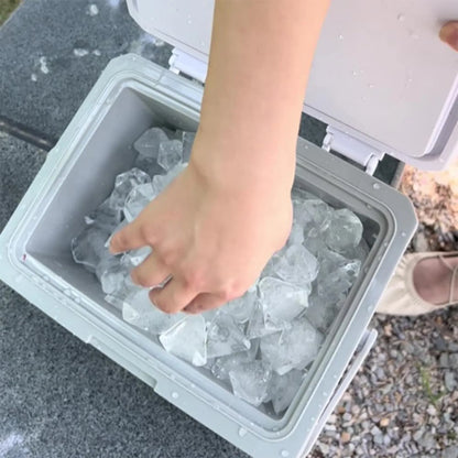 Portable Refrigerator 5L Mini Fridge Car Cooler with Handle Insulated Camping Freezer Compact Outdoor Storage Box for Road Trip
