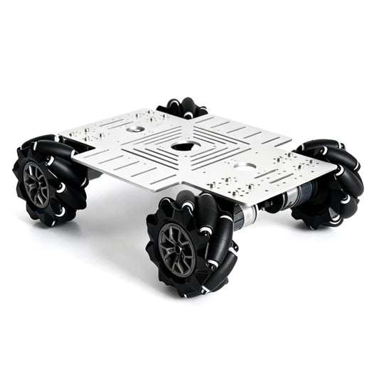 10-20kg Load 330+240mm Big Plate 4WD Mecanum Wheel Robot Car with 12V Motor for Arduino ROS Robot Arm Chassis DIY Kit