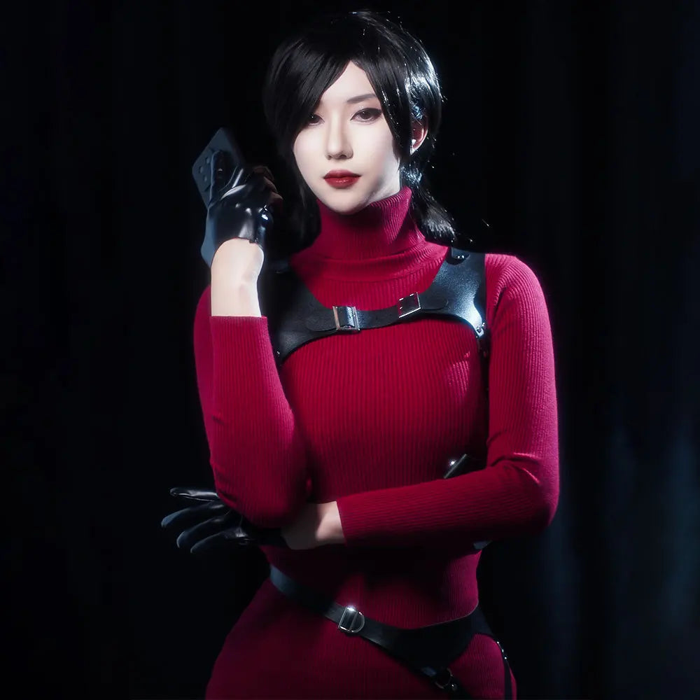 Horror Game Movie Resident Evil 4 Ada Wong Cosplay Full Set Same Style Outfit Halloween Carnival Comic Con Stage Cosplay Suit