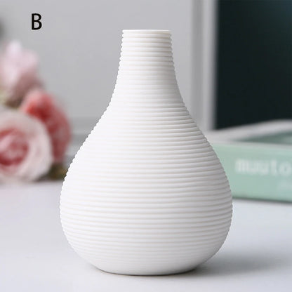 Small ceramic vases, simple home decor, living room decoration, dry flower planters, handicrafts, hydroponic vases