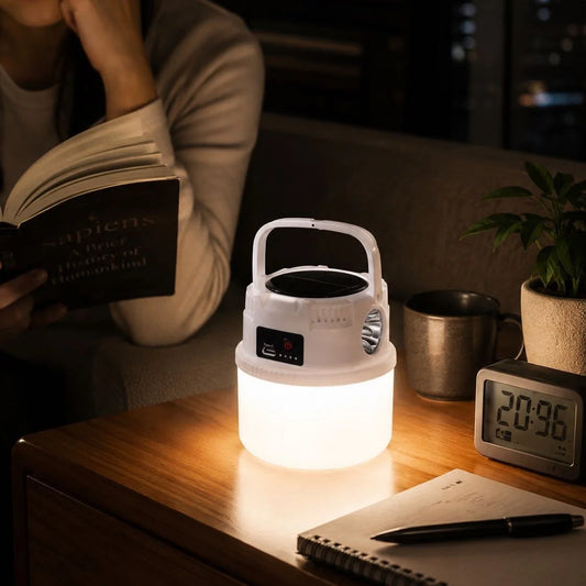 Solar LED Outdoor Camping Lamp Portable Lamp Configuration Hook Supports TYPE-C Charging