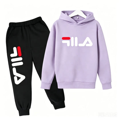 Spring Autumn New Fashion Kids Tracksuits 3-12 Years Boys and Girls Casual Sports Hoodie Tops+pants 2pcs Sets Children Clothes
